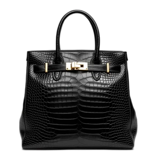 large, city, bag, black transparent PNG cut-out