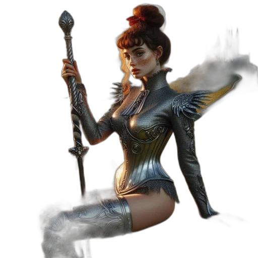 staff, weapon, fantasy art, concept art transparent PNG cut-out