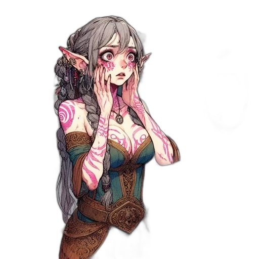 staff, fantasy art, concept art, pixel art transparent PNG cut-out