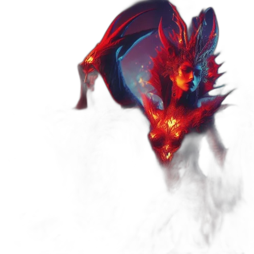 dragon, creature, mask, animal transparent PNG cut-out