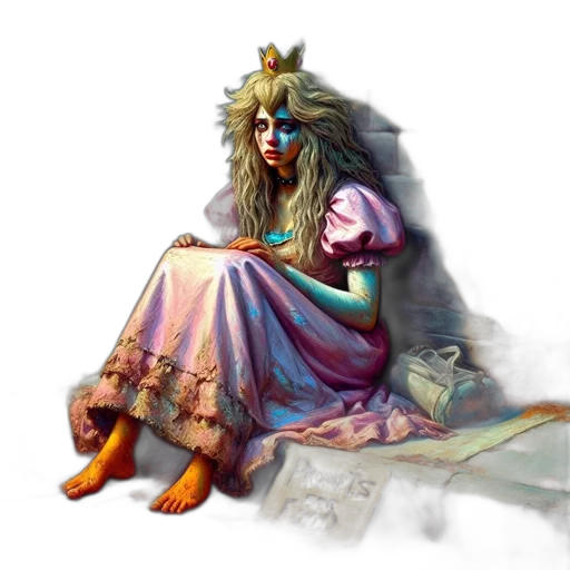 mask, dress, crown, creature transparent PNG cut-out