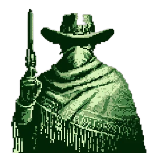 hat, weapon, staff, jacket transparent PNG cut-out