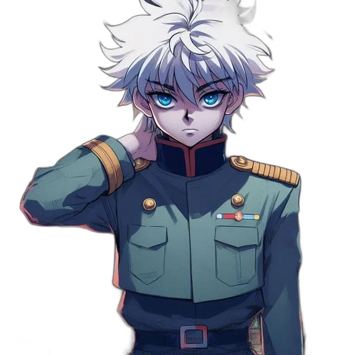 staff, jacket, face, weapon transparent PNG cut-out