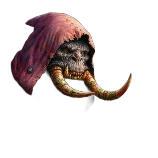 creature, dragon, mask, hat transparent PNG cut-out