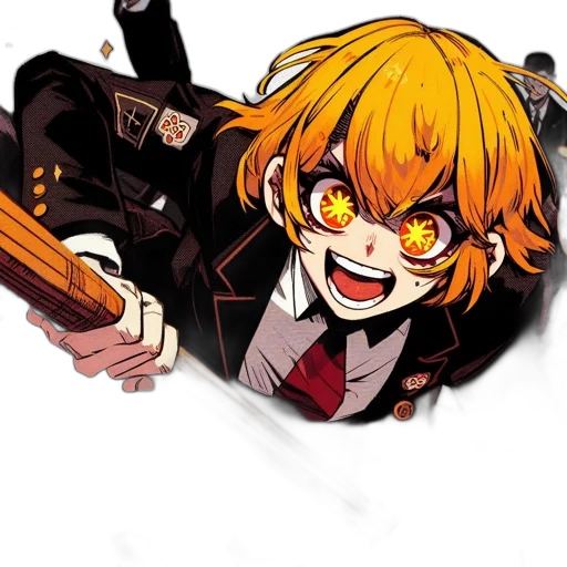 weapon, staff, mask, jacket transparent PNG cut-out