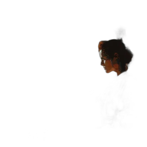face, mask, crown, hair transparent PNG cut-out