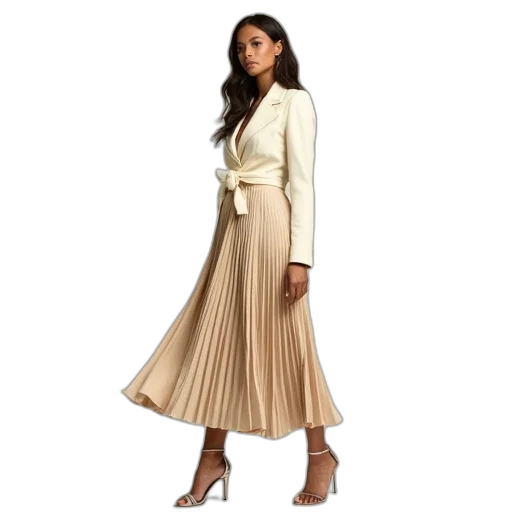 dress, earth tones, golden, olivia transparent PNG cut-out