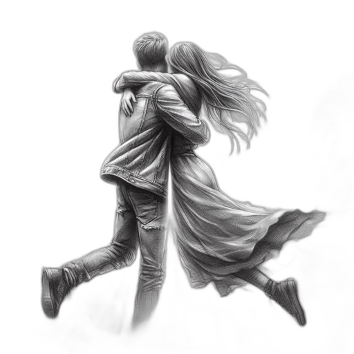 jacket, pencil sketch, concept art, fantasy art transparent PNG cut-out