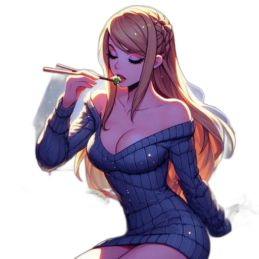 dress, jacket, weapon, staff transparent PNG cut-out