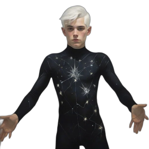 jacket, creature, staff, robot transparent PNG cut-out