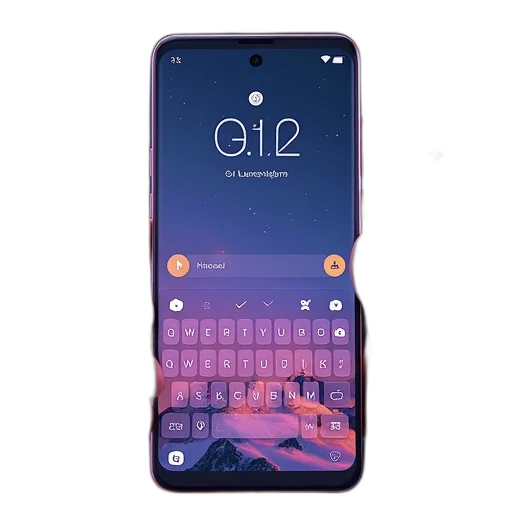 concept art, cyberpunk, keyboard, theme transparent PNG cut-out