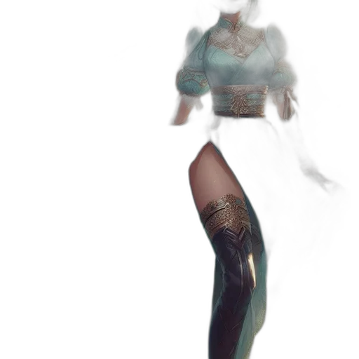 dress, creature, robot, hair transparent PNG cut-out