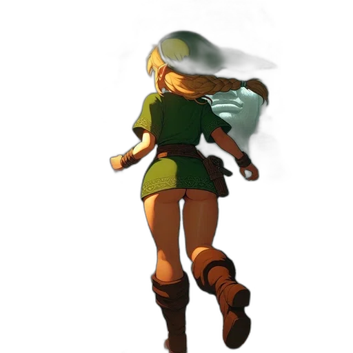 hat, dress, staff, weapon transparent PNG cut-out