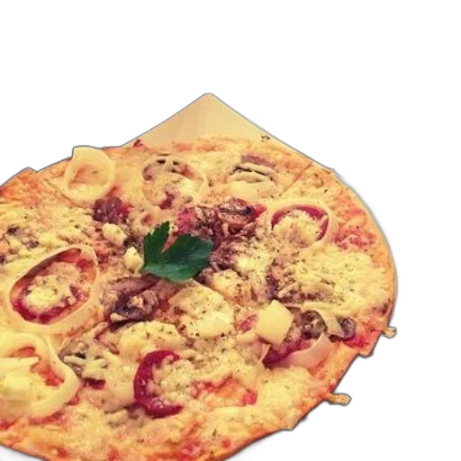 food, 3d render, photorealistic, pizza transparent PNG cut-out