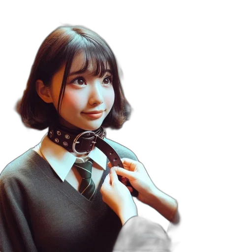robot, face, staff, photorealistic transparent PNG cut-out