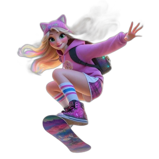 hat, shoes, dress, staff transparent PNG cut-out