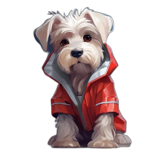 jacket, animal, staff, photorealistic transparent PNG cut-out