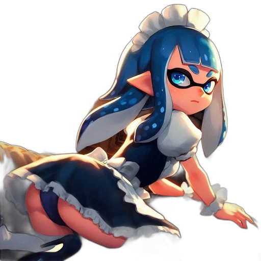 weapon, dress, staff, creature transparent PNG cut-out