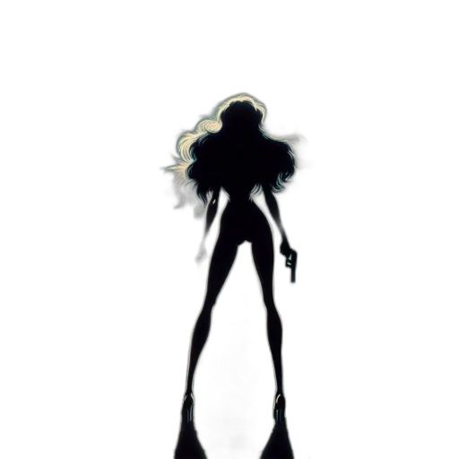 staff, creature, hair, dress transparent PNG cut-out