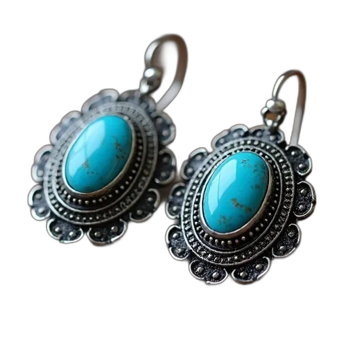 jewelry, pair, earrings, detailed transparent PNG cut-out