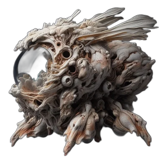 mask, hair, crown, creature transparent PNG cut-out