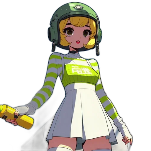 dress, staff, weapon, robot transparent PNG cut-out
