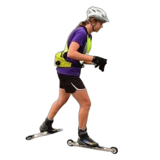 3d render, person, wearing, purple transparent PNG cut-out