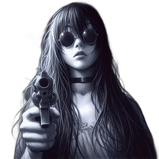 weapon, mask, photorealistic, comic book art transparent PNG cut-out