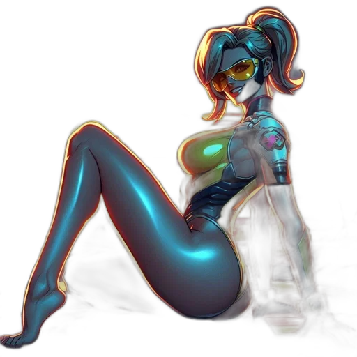 robot, dress, concept art, cyberpunk transparent PNG cut-out