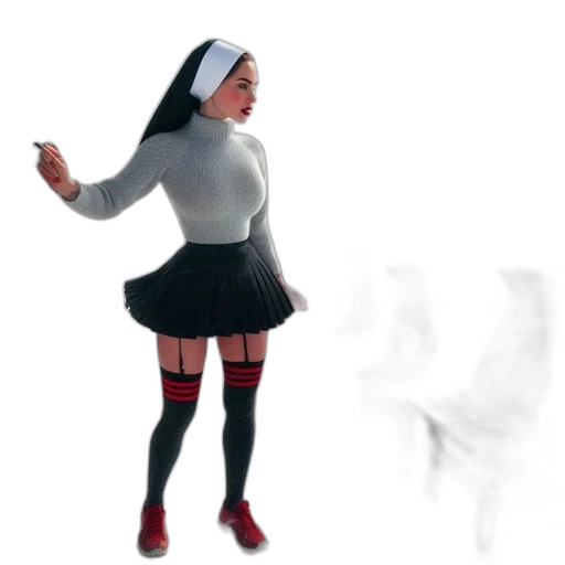 dress, creature, mask, concept art transparent PNG cut-out
