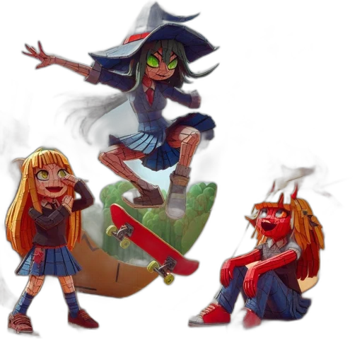 concept art, fantasy art, 3d render, comic book art transparent PNG cut-out