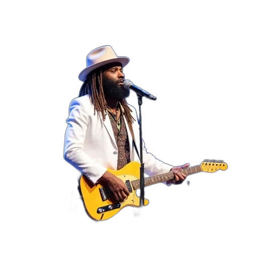 hat, jacket, hair, musician transparent PNG cut-out