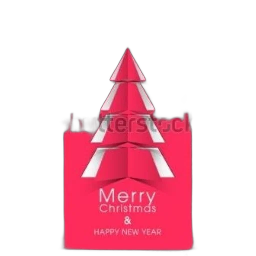 festive, christmas, card, red transparent PNG cut-out