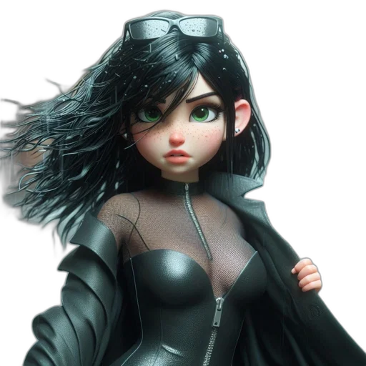 3d render, concept art, comic book art, fantasy art transparent PNG cut-out