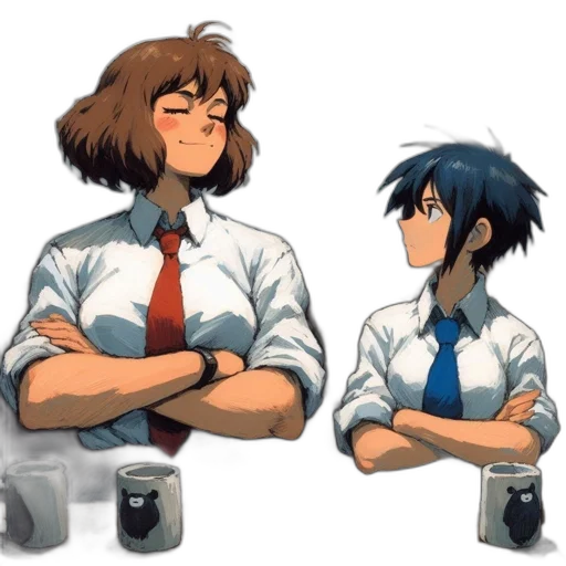 anime, pixel art, concept art, cartoon transparent PNG cut-out