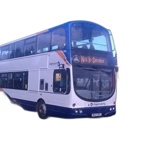 3d render, photorealistic, double, decker transparent PNG cut-out