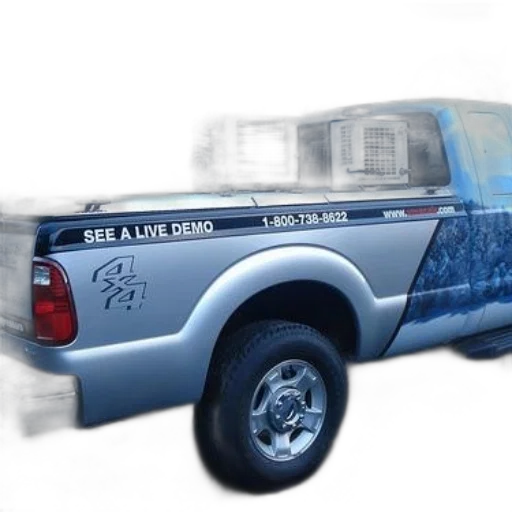 3d render, pickup, truck, sign transparent PNG cut-out