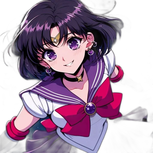 weapon, face, anime, vaporwave transparent PNG cut-out