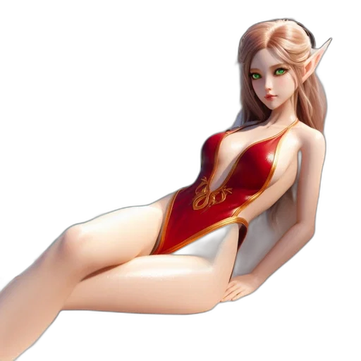 dress, concept art, fantasy art, 3d render transparent PNG cut-out