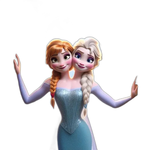 dress, crown, 3d render, concept art transparent PNG cut-out