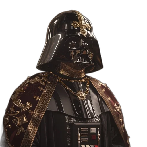 crown, staff, jacket, mask transparent PNG cut-out