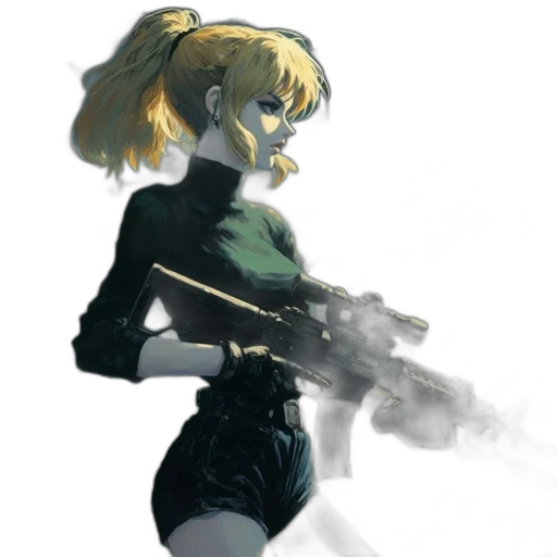 weapon, robot, concept art, comic book art transparent PNG cut-out