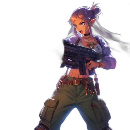 weapon, staff, concept art, cyberpunk transparent PNG cut-out