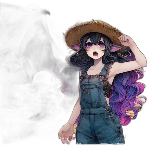 hat, hair, dragon, mask transparent PNG cut-out