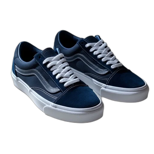 shoes, photorealistic, 3d render, blue transparent PNG cut-out
