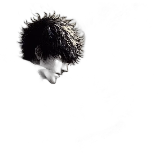 hair, face, hat, crown transparent PNG cut-out