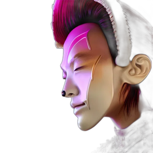 face, mask, robot, crown transparent PNG cut-out