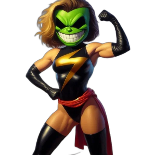 mask, concept art, comic book art, 3d render transparent PNG cut-out