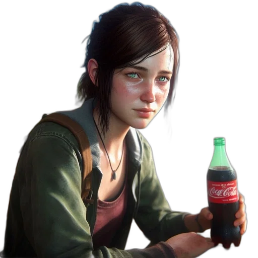 bottle, jacket, food, face transparent PNG cut-out