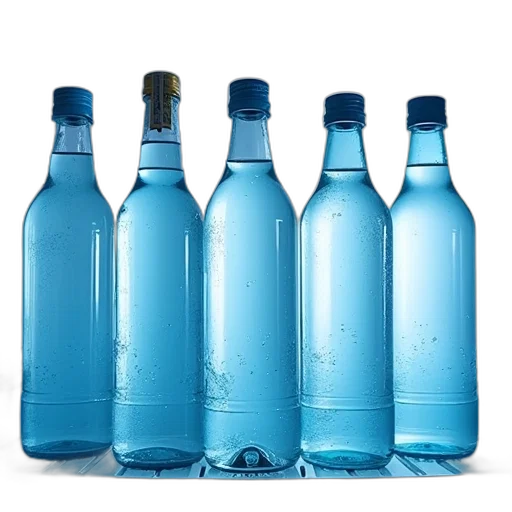 bottle, weapon, food, 3d render transparent PNG cut-out
